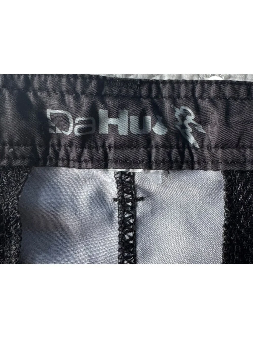 Da Hui Men's Sz 34 Green Brown Camo Stretch Mid Rise Slash Pockets Hybrid Shorts